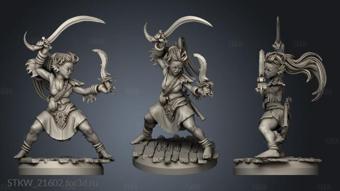 The Sanguine Sea Half Men Female stl model for CNC