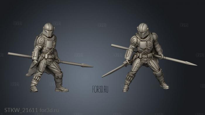 the seasoned hunter sword spear 3d stl модель для ЧПУ