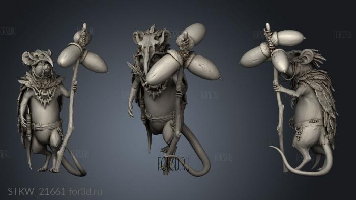 The Tale Archduke Mousin Mouse Stick Shaman 3d stl модель для ЧПУ