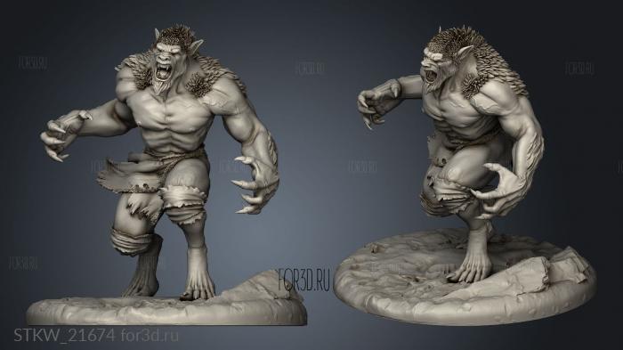 Feral Yeti stl model for CNC