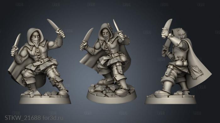 Guild Bandit Gang Human Daggers 3d stl модель для ЧПУ