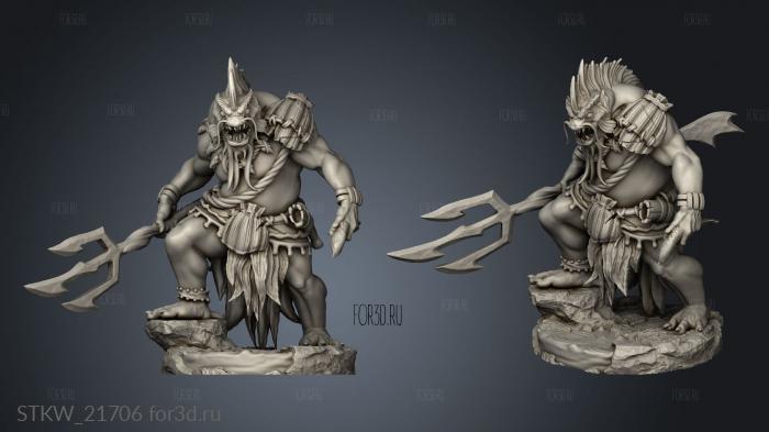 Morlocks pose base 3d stl модель для ЧПУ