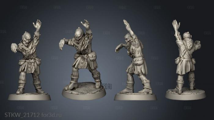 The Undead Zombie 3d stl модель для ЧПУ