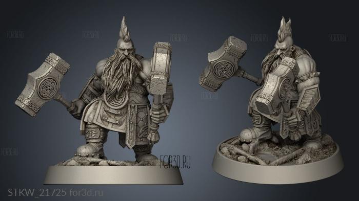 Flint Hammerfell stl model for CNC