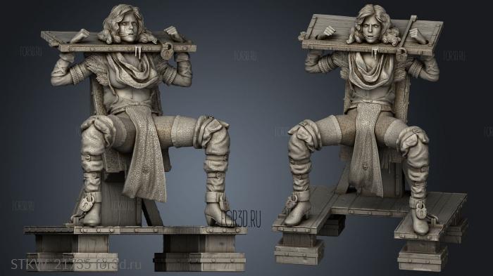 The Witcher Yennefer stl model for CNC