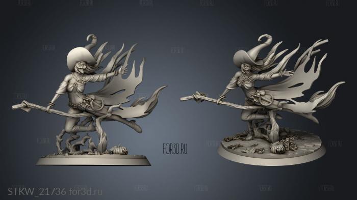 The Witches Witch stl model for CNC