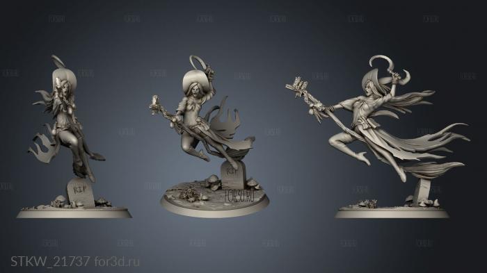 The Witches Witch stl model for CNC