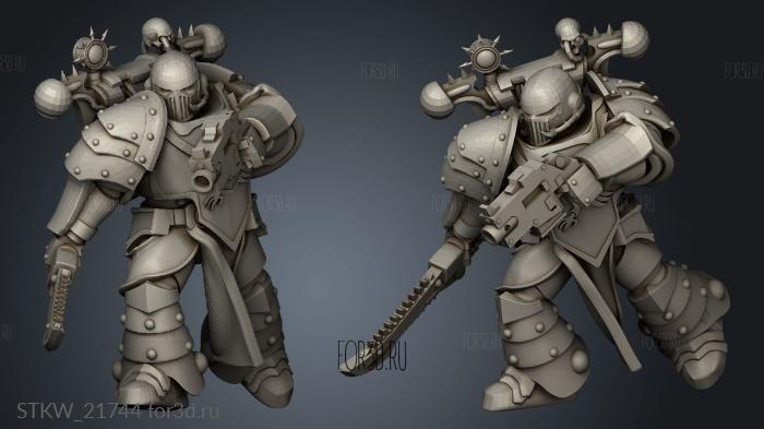 the evil one Swordsman stl model for CNC