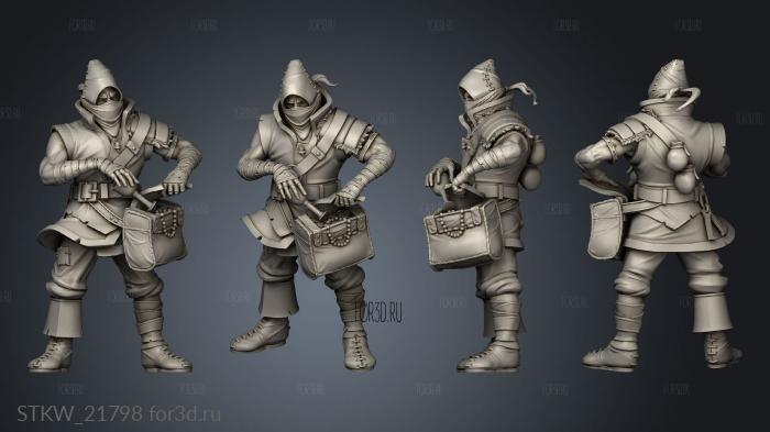 Thieves thief male stl model for CNC