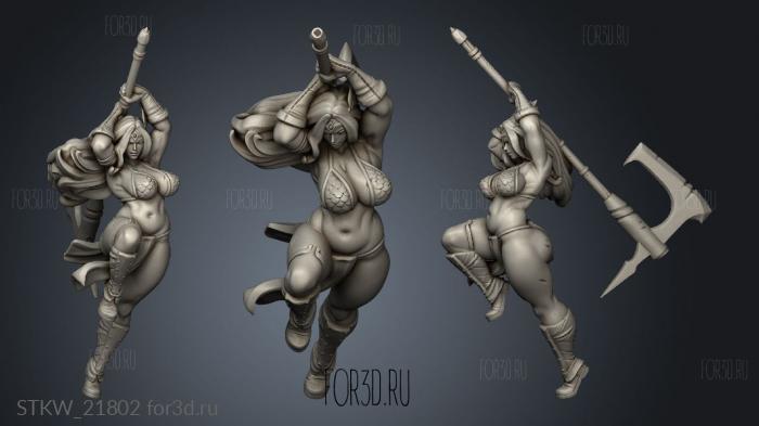 Titania the Barbarian Attack 3d stl модель для ЧПУ