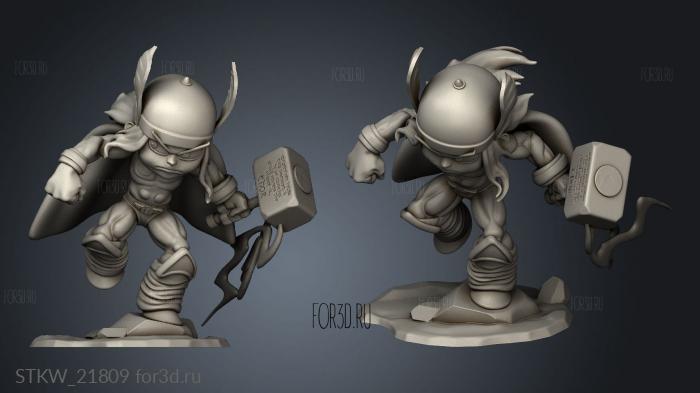 Thor Chibi Spot for Ant Man stl model for CNC