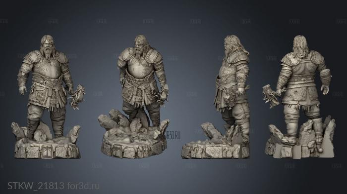 Thor God War Ragnarok stl model for CNC