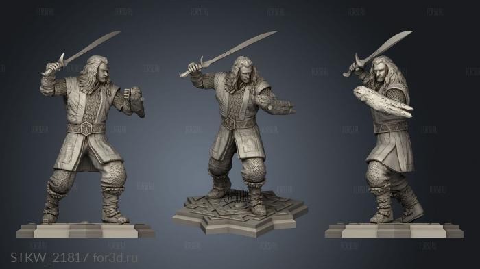 Thorin Oakenshield stl model for CNC