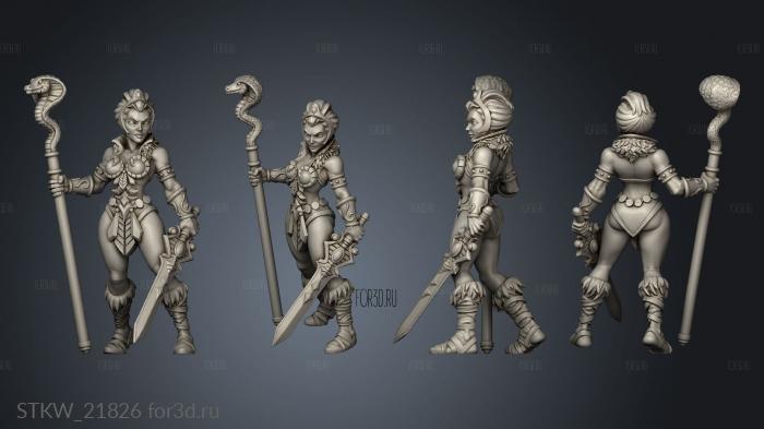 Sheela with Snakewand 3d stl модель для ЧПУ