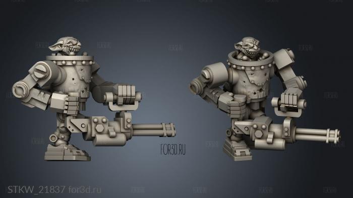 Through Goblin Robot stl model for CNC