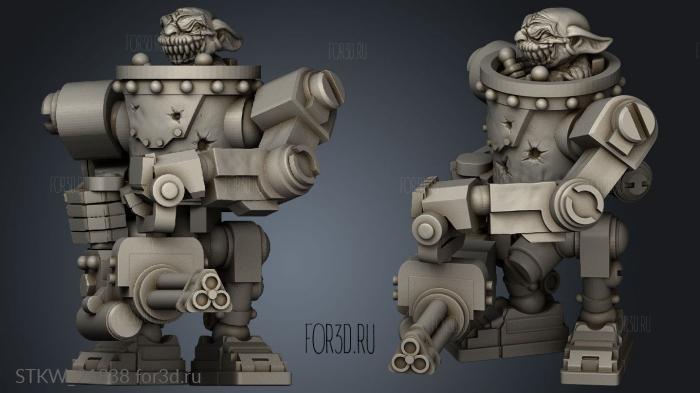 Through Goblin with Axe stl model for CNC