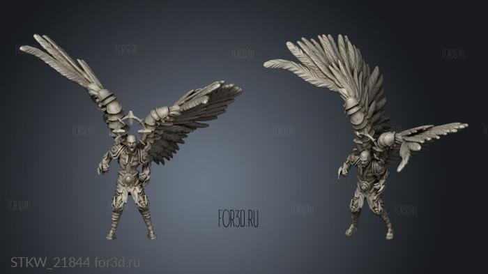 Angel Warrior stl model for CNC