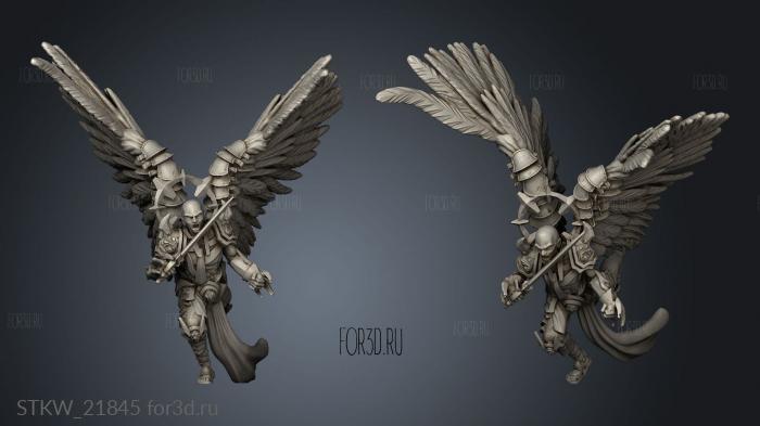 Angel Warrior stl model for CNC