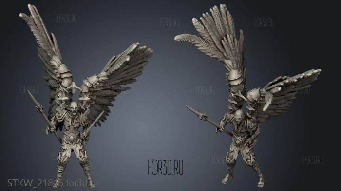 Angel Warrior stl model for CNC