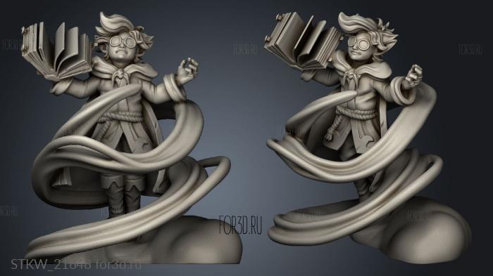 Apprentice Wizard stl model for CNC