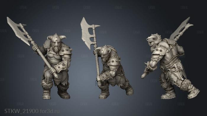 Thug Ogre stl model for CNC