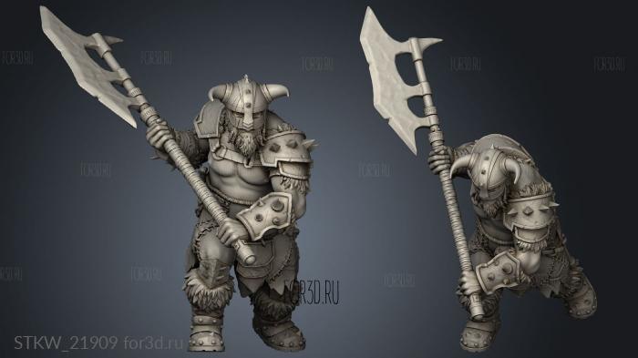 Thug Ogre stl model for CNC