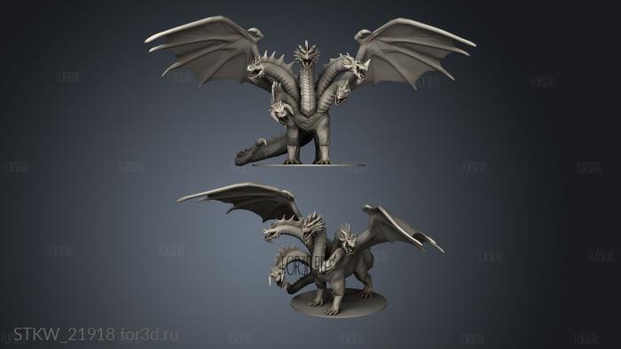 Tiamat 3d stl модель для ЧПУ