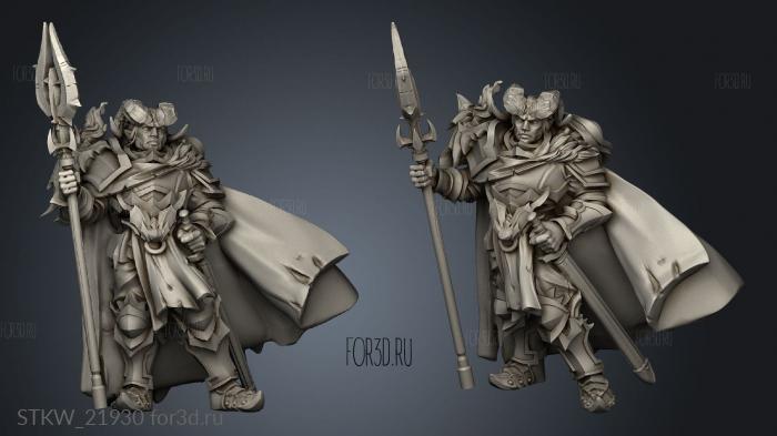 Tiefling Hero TIEFLINGS Characters Urath boss 3d stl модель для ЧПУ