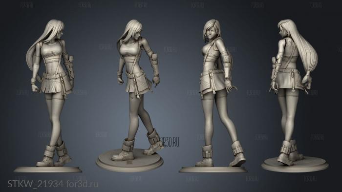 Tifa 3d stl модель для ЧПУ