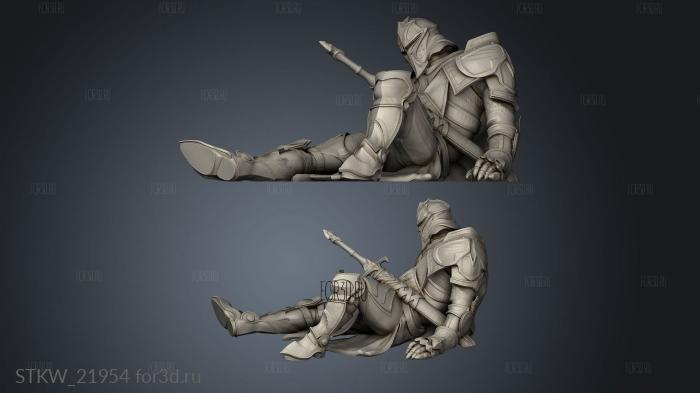 Tiger Skull Polaris Fallen standing 3d stl модель для ЧПУ