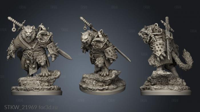 Tiger warrior 3d stl модель для ЧПУ