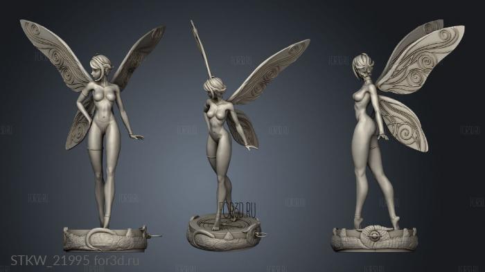 Tinker Bell nude tinkerbell stl model for CNC