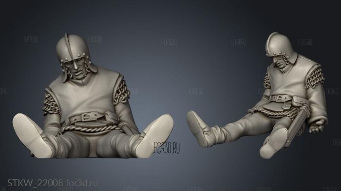 Dead Soldier stl model for CNC