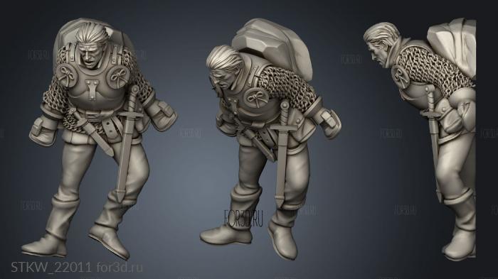 Dead Soldier stl model for CNC