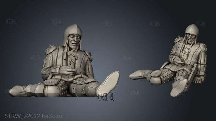 Dead Soldier stl model for CNC