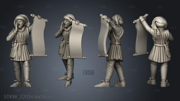 Herald and Monk 3d stl модель для ЧПУ