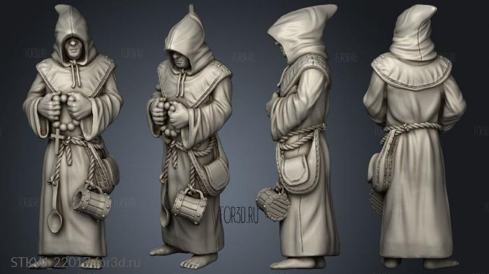 Herald and Monk 3d stl модель для ЧПУ