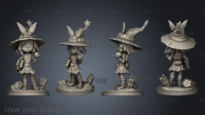 Tiny Tina Chibi back 3d stl модель для ЧПУ