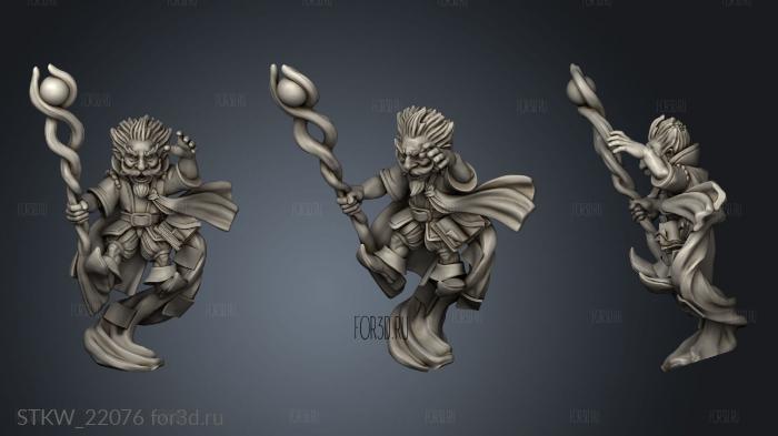 Titans Gnome Male Mage 3d stl модель для ЧПУ