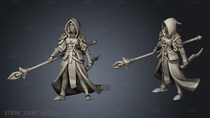 Titans Human Mage To stl model for CNC