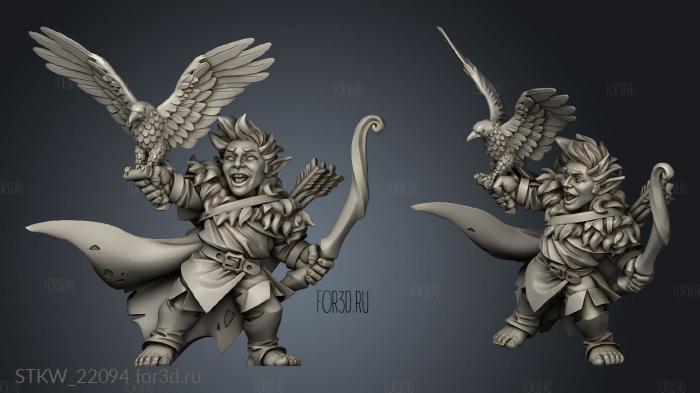 Titans Halfling stl model for CNC