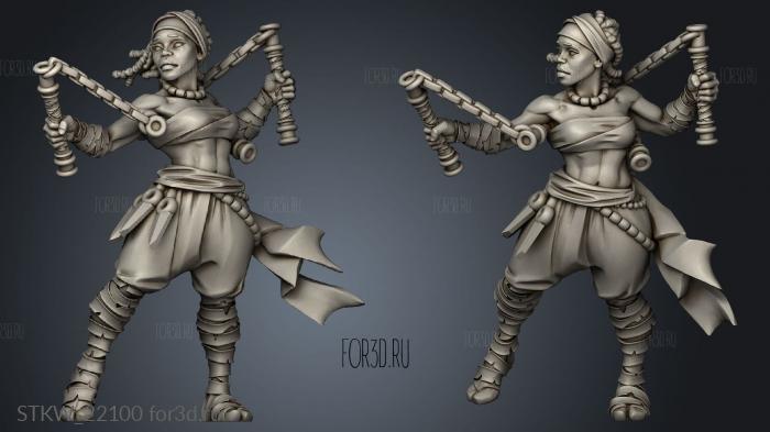 Titans Monk stl model for CNC