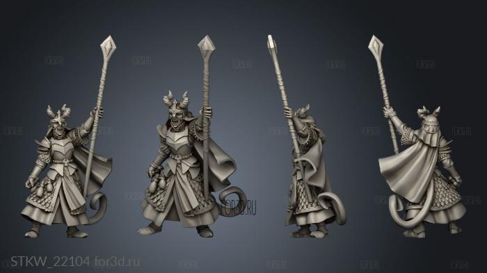 Titans Tiefling stl model for CNC