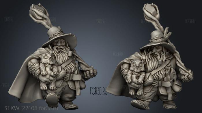 Titans Dwarf Druid 3d stl модель для ЧПУ