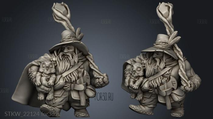 Titans Dwarf Druid 3d stl модель для ЧПУ