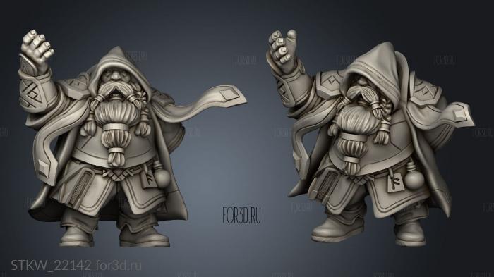 TITANS Dwarf Priest 3d stl модель для ЧПУ