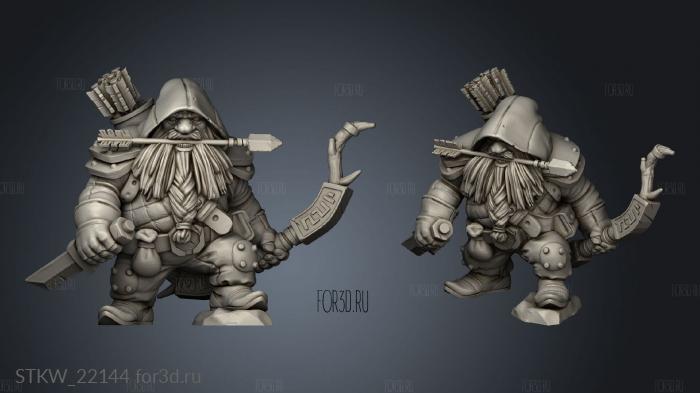 TITANS Dwarf Ranger 3d stl модель для ЧПУ