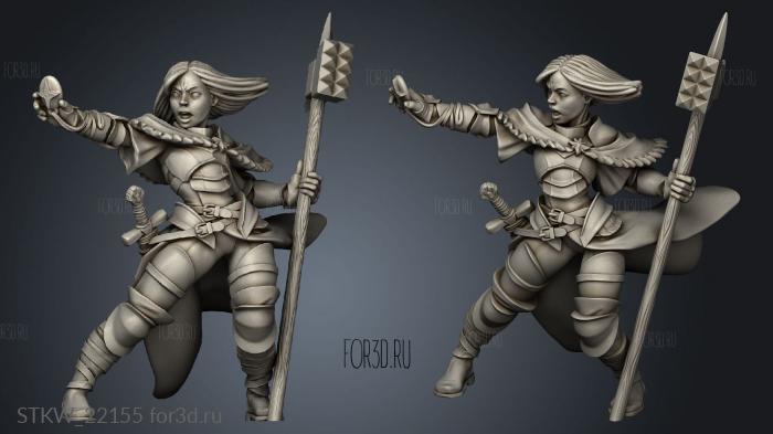 TITANS Human Female Cleric stl model for CNC