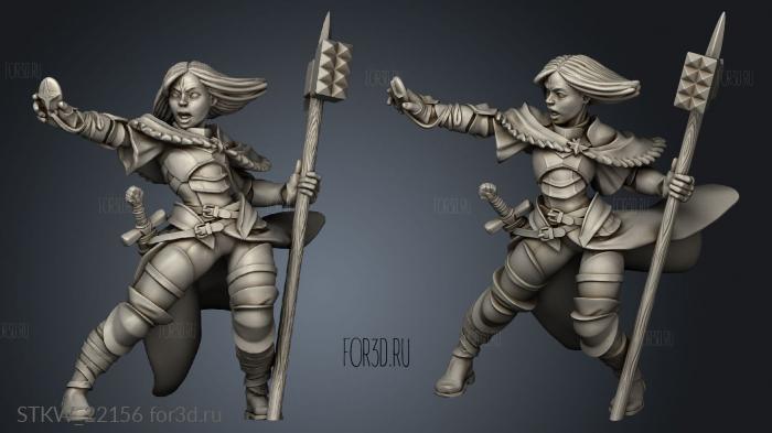 TITANS Human Female Cleric stl model for CNC