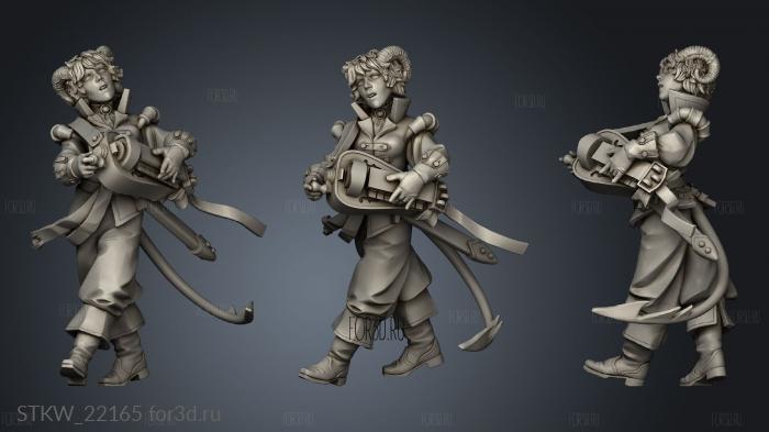 TITANS Tiefling Bard stl model for CNC